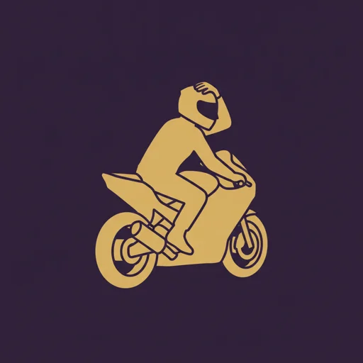 Rider hand signal for cops ahead