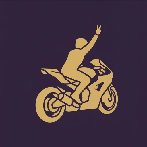 Rider hand signal for double file formation