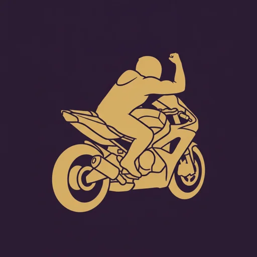 Rider hand signal for right turn