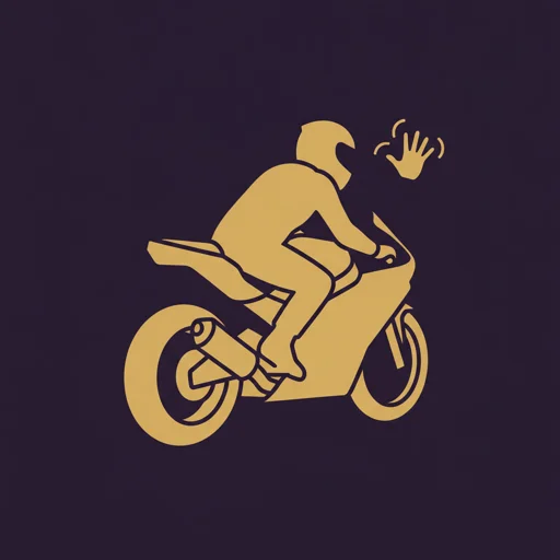 Rider hand signal for turn signal reminder